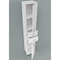 Kép 3/4 - STANDARD 30F2 álló fürdőszoba szekrény (2 ajtó 2 fiók) -Fényes Fehér (SB30F2)