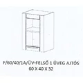 Kép 1/5 - ALÍZ F/60/40/1A/ÜV-FELSŐ 1 üveg ajtós elem - BALOS