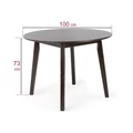 Kép 4/4 - ANITA 100 körasztal - Fehér