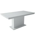 Kép 1/6 - MAGASFÉNYŰ FLÓRA asztal 160(+40)cm - Fehér