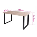 Kép 5/5 - ZOÉ asztal 150(+40)cm - Artisan Tölgy