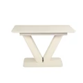 Kép 2/4 - HEKTOR asztal 120(+40)cm - Beige / Cappuccino