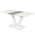 Kép 1/4 - HEKTOR asztal 120(+40)cm - Fehér / Szürke