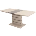 Kép 4/5 - AURÉL asztal 140(+40)cm - Magasfényű Cappuccino / Barna