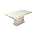 Kép 3/3 - FLÓRA PLUSZ asztal 160(+40)cm - San Remo / Magasfényű Beige