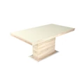 Kép 3/3 - FLÓRA PLUSZ asztal 160(+40)cm - Sonoma Tölgy / Magasfényű Beige