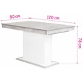 Kép 2/2 - FLÓRA asztal 120(+40)cm - Canyon Tölgy