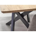 Kép 3/10 - CAPITAL asztal 160(+40)cm - Arany Tölgy / Fekete