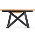 Kép 4/10 - CAPITAL asztal 160(+40)cm - Arany Tölgy / Fekete