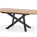 Kép 5/10 - CAPITAL asztal 160(+40)cm - Arany Tölgy / Fekete
