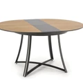 Kép 1/16 - MORETTI asztal 118(+30)cm - Arany Tölgy / Fekete / Antracit