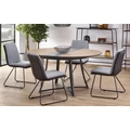 Kép 14/16 - MORETTI asztal 118(+30)cm - Arany Tölgy / Fekete / Antracit