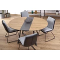 Kép 16/16 - MORETTI asztal 118(+30)cm - Arany Tölgy / Fekete / Antracit
