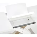 Kép 7/12 - SANDOR 2 asztal üveglappal 160(+60)cm - Extra Magasfényű Fehér