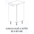 Kép 1/3 - HELGA A/40/1A-ALSÓ 1 ajtós munkalapos elem - BALOS