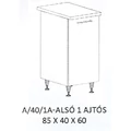 Kép 1/10 - ANIKÓ A/40/1A-ALSÓ 1 ajtós munkalapos elem - JOBBOS
