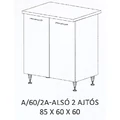 Kép 1/10 - ANIKÓ A/60/2A-ALSÓ 2 ajtós munkalapos elem