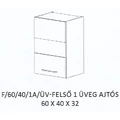 Kép 1/4 - GRÉTA F/60/40/1A/ÜV-FELSŐ 1 üveg ajtós elem - BALOS