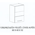 Kép 1/10 - ANIKÓ F/60/40/1A/ÜV-FELSŐ 1 üveg ajtós elem - JOBBOS