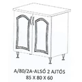 Kép 1/6 - FLÓRA A/80/2A-ALSÓ 2 ajtós munkalapos elem