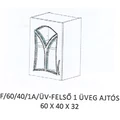 Kép 1/6 - FLÓRA F/60/40/1A/ÜV-FELSŐ 1 üveg ajtós elem - BALOS