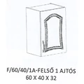 Kép 1/6 - FLÓRA F/60/40/1A-FELSŐ 1 ajtós elem - JOBBOS