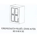 Kép 1/11 - ORSI F/60/40/1A/ÜV-FELSŐ 1 üveg ajtós elem - BALOS