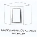 Kép 1/11 - ORSI F/60/60/1A/S-FELSŐ 1 ajtós sarok elem - JOBBOS