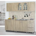 Kép 5/6 - FLÓRA F/60/40/1A/ÜV-FELSŐ 1 üveg ajtós elem - BALOS
