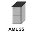 Kép 1/8 - LAURA AML35 munkalapos elem, jobbos