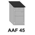 Kép 1/8 - LAURA AAF45 1 ajtós 1 fiókos munkalapos elem balos