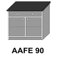 Kép 1/7 - ANTÓNIA AAFE90-es 2 ajtós 1 fiókos munkalapos elem