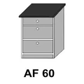 Kép 1/8 - LAURA AF60-as fiókos munkalapos elem