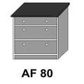 Kép 1/6 - ZILLE AF80as fiókos munkalapos elem