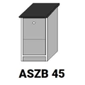 Kép 1/7 - ANTÓNIA ASZB45-ös 1 fiókos munkalapos elem hulladéktartó számára