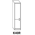 Kép 1/8 - LAURA K40R kihúzható rácsos kamra elem vasalathoz, balos
