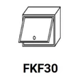 Kép 1/6 - ZILLE FKF30 felső félmagas, kamra mélységű felnyílós elem