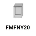 Kép 1/7 - ANTÓNIA FMFNY20 félmagas nyitott elem