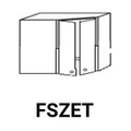 Kép 1/8 - LAURA FSZET felső sarok elem teleszkópos elszívóhoz