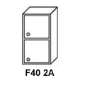 Kép 1/7 - ANTÓNIA F40 2A-as 2 ajtós zárt elem jobbos