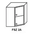 Kép 1/6 - ZILLE FSZ 2A 60x60-as zárt kétajtós sarok elem jobbos