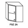 Kép 1/6 - ZILLE FSZ 2A 60x60-as zárt kétajtós sarok elem balos