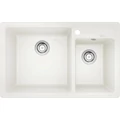 Kép 1/2 - BLANCO Legra 8 silgránit kétmedencés mosogató - Fehér
