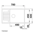 Kép 3/6 - BLANCO Zia XL 6 S Compact medence + csepegtetős silgránit mosogató - Alumetál