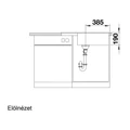 Kép 5/6 - BLANCO Zia XL 6 S Compact medence + csepegtetős silgránit mosogató - Alumetál