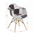 Kép 2/8 - KUBIS 2 NEW design fotel - Patchwork