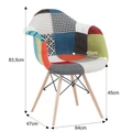 Kép 3/7 - TOBO 4 NEW design fotel - Patchwork