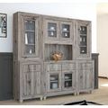 Kép 1/10 - DANY 208 cm tálaló / vitrines szekrénysor összeállítás - San Remo (6 elem)