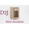 Kép 3/3 - DANY Tálaló / D2J komód elem JOBBOS - Sonoma Tölgy
