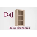 Kép 3/3 - DANY Tálaló / D4J felső vitrines elem JOBBOS - San Remo